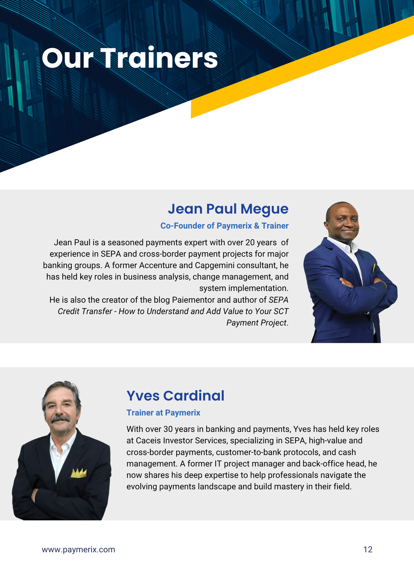 Payments Trainers